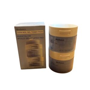 Biodance Cera-Nol Gel Toner Pads 2x60 Pads Set NIB Ceramide Hyaluronic Acid